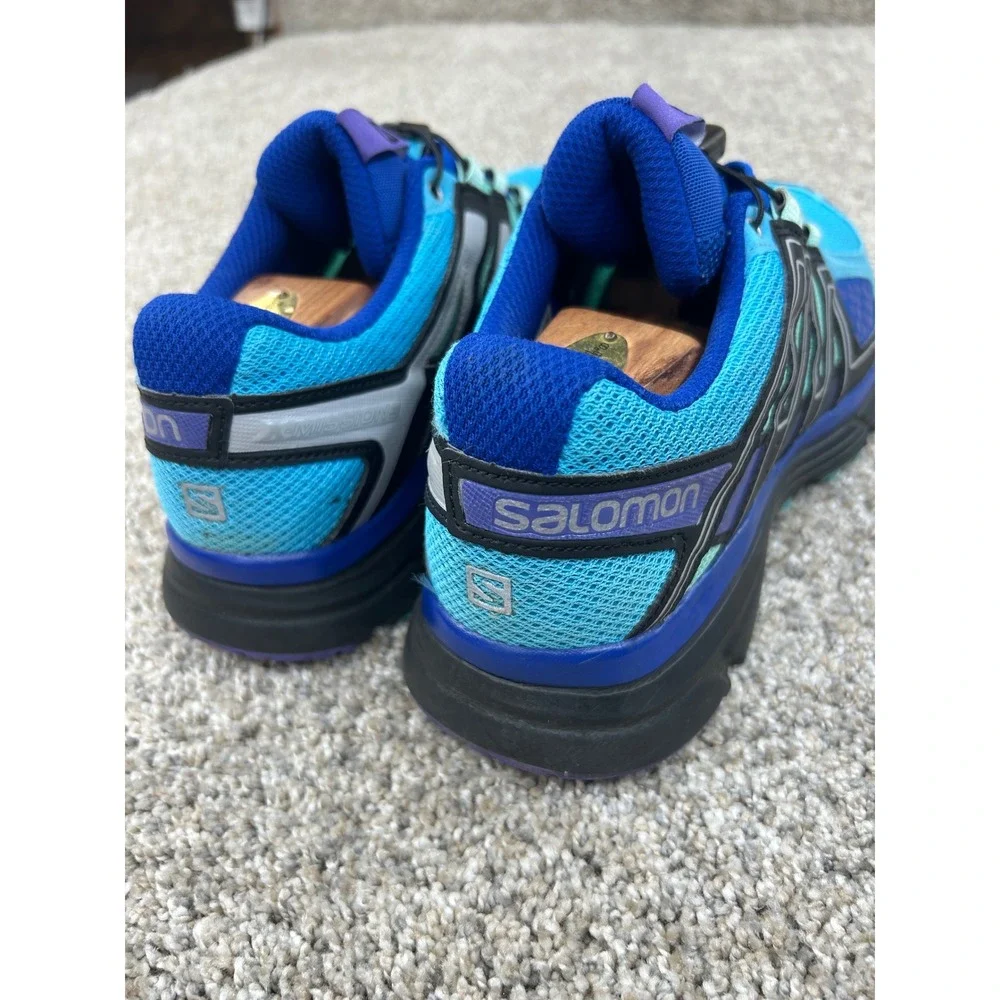 Salomon X-Mission 3 Mens Trail Running Shoes Blue Purple 401080 Size 9.5